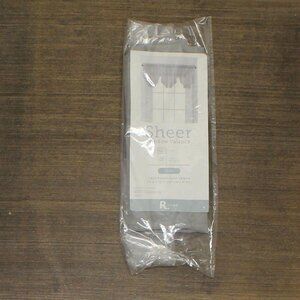 NWT Regal Home Solid Rod Pocket Ascot Valance 16715d64772e48 Silver Gray 20x54